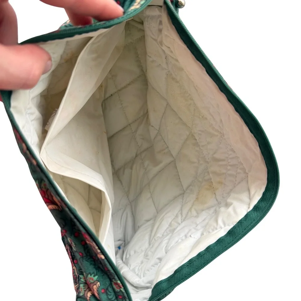 Vintage 90s Souleiado Cosmetic Bag Women  Quilted Floral Provencal Made InFrance
